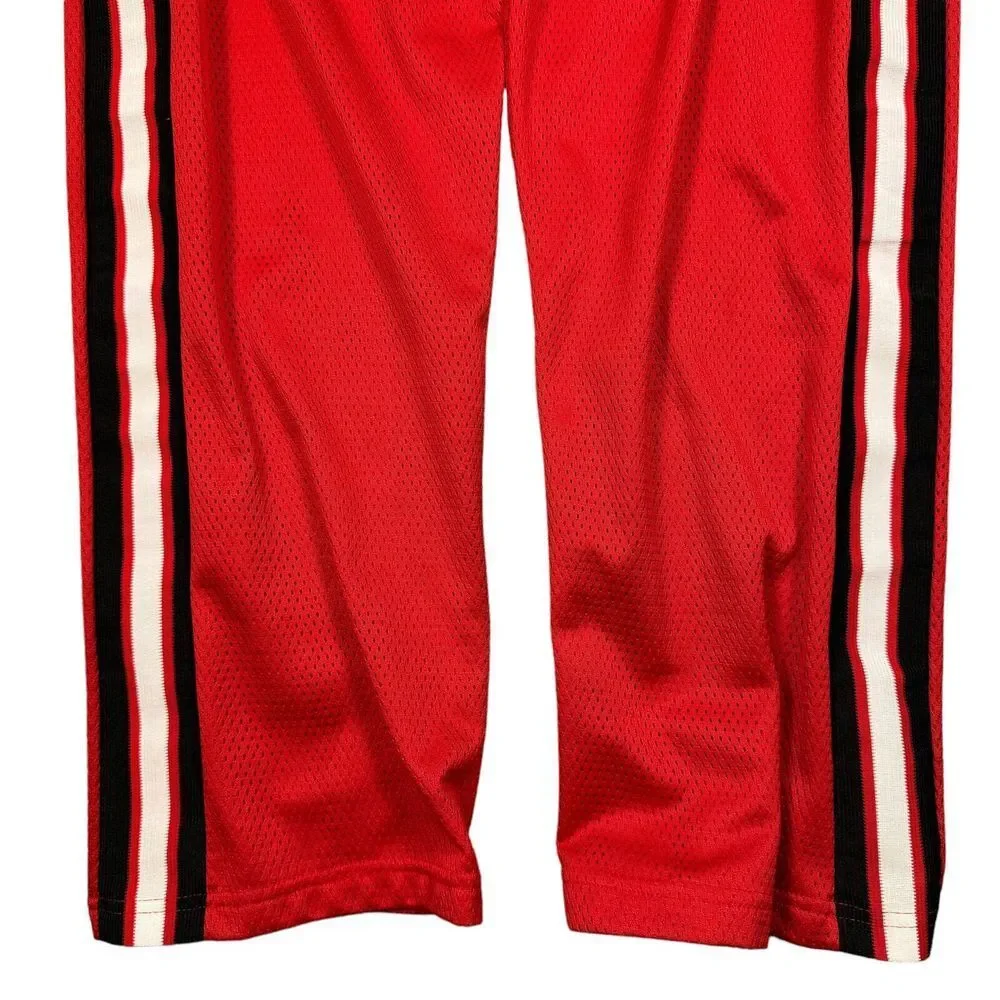 Vintage Nebraska Huskers Track Pants Mens Large Jersey Mesh Basketball Sweatpant